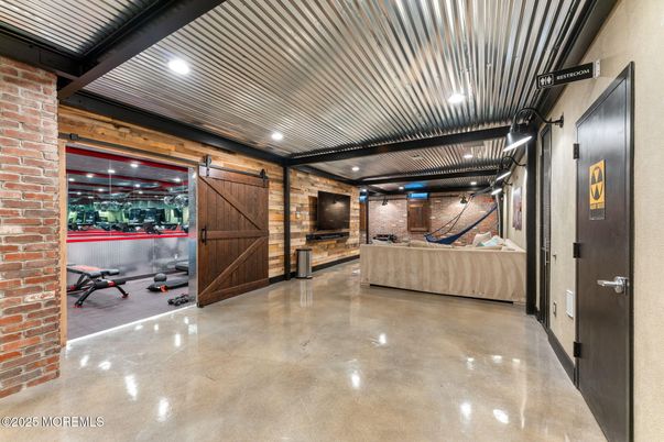 Interior, Recessed Lighting, Stone Walls