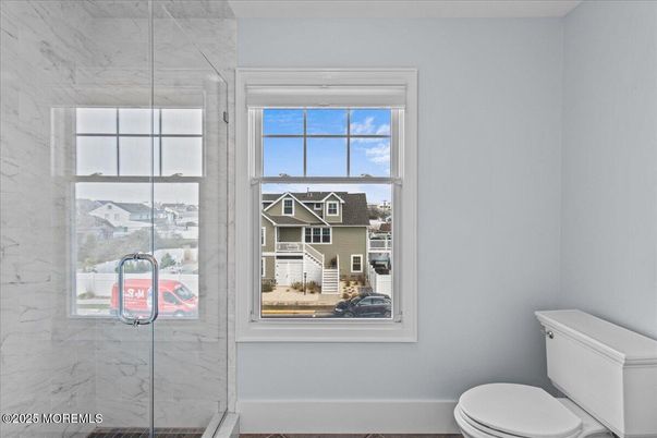Bathroom, Glass Shower, Interior, Marble Walls