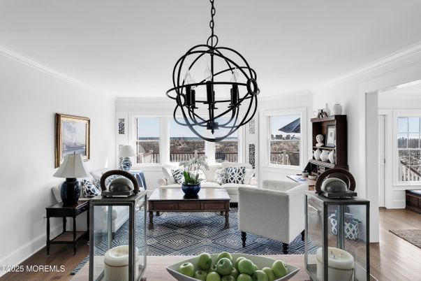 Interior, Living room, Pendant Lights, Wood Texture Flooring