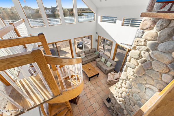 Interior, Living room, Stone Walls