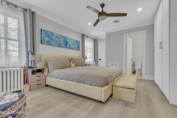 Bathroom, Bedroom, Interior, Recessed Lighting, Wood Texture Flooring