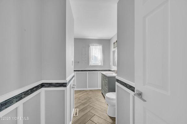 Bathroom, Interior, Wood Texture Flooring