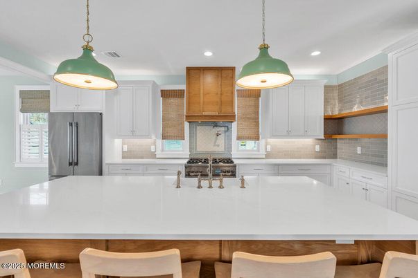 Interior, Kitchen, Pendant Lights, Recessed Lighting, Stainless Steel Appliances