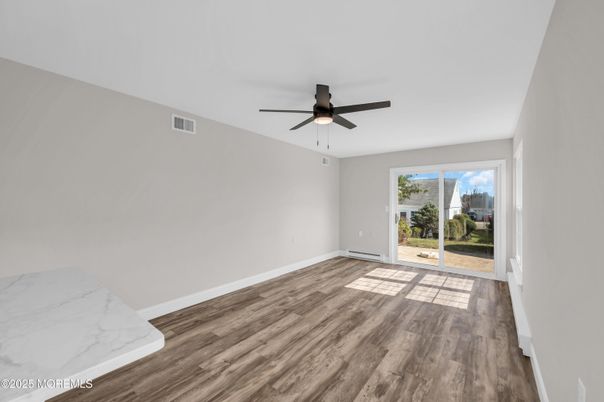 Empty room, Interior, Wood Texture Flooring