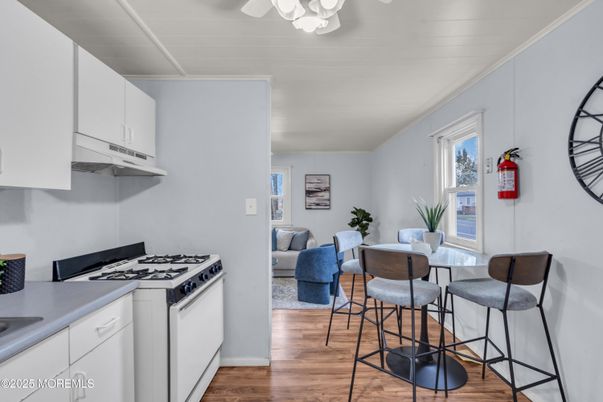 Dining room, Interior, Kitchen, Living room, Wood Texture Flooring