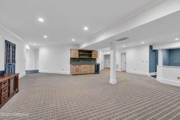 Empty room, Interior, Kitchen, Recessed Lighting