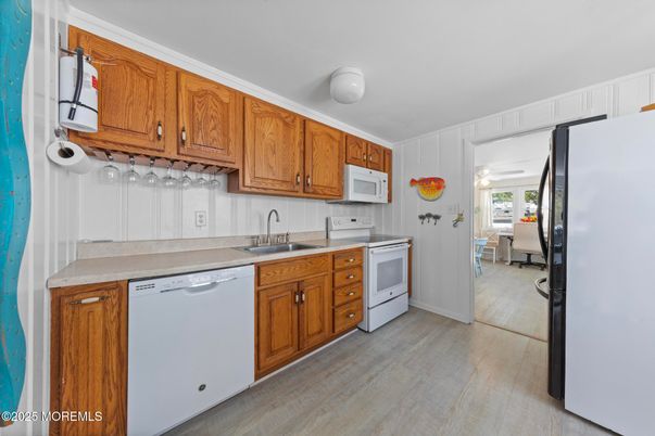 Interior, Kitchen, Wood Texture Flooring