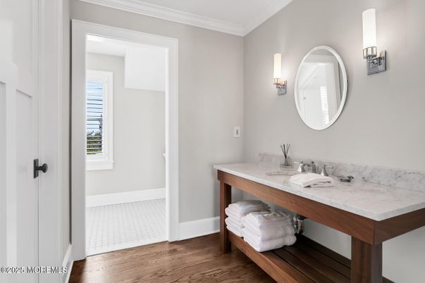 Bathroom, Interior, Wood Texture Flooring