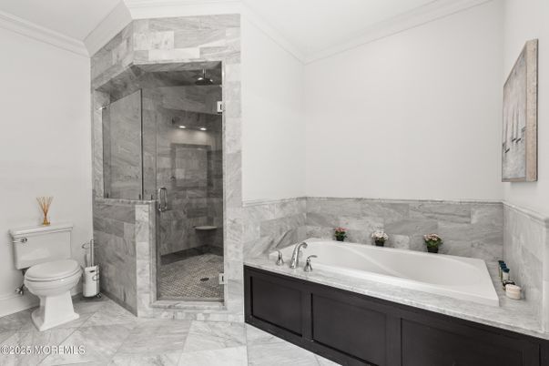 Bathroom, Glass Shower, Interior, Marble