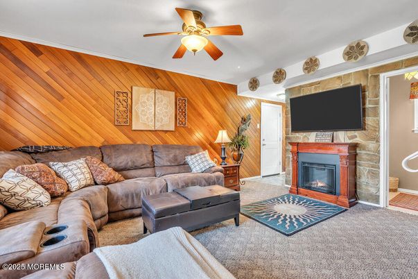 Fireplace, Interior, Living room, Wooden Ceilings, Wooden Walls