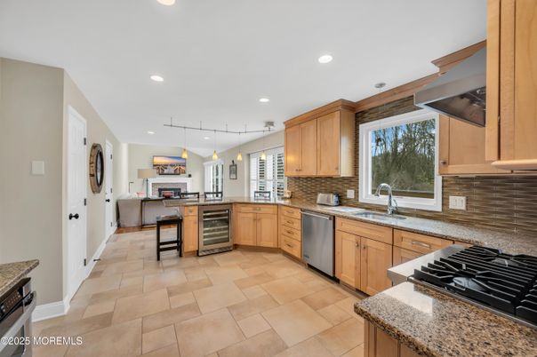 Interior, Kitchen, Pendant Lights, Recessed Lighting, Stainless Steel Appliances