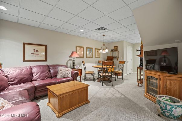 Dining room, Interior, Living room, Pendant Lights, Recessed Lighting