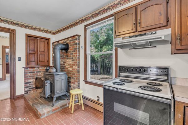 Fireplace, Interior, Kitchen, Stone Walls