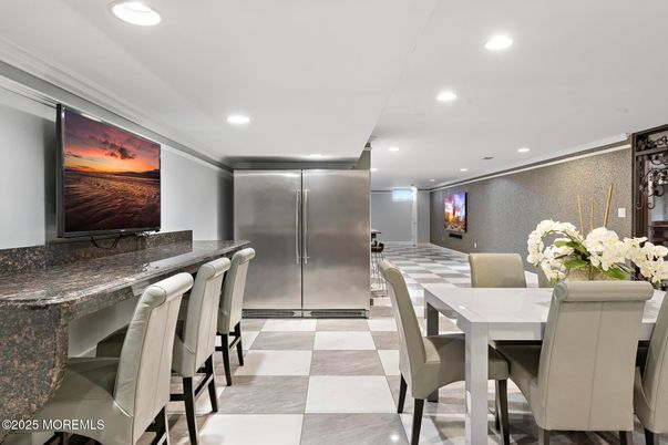 Dining room, Interior, Recessed Lighting