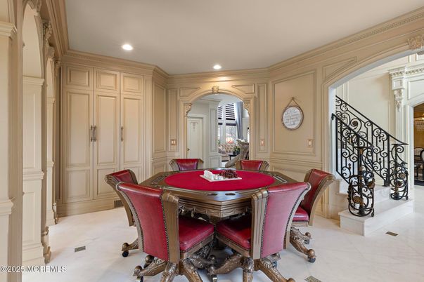 Dining room, Game Room, Interior, Recessed Lighting