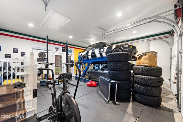 Fitness Equipment, Gym, Interior, Recessed Lighting