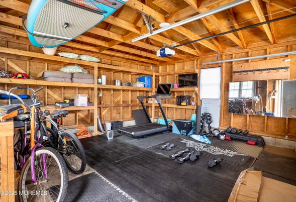 Fitness Equipment, Interior, Wooden Beams, Wooden Ceilings, Wooden Walls