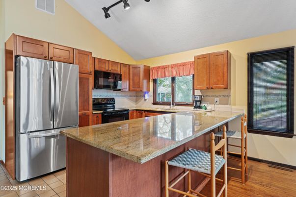 Interior, Kitchen, Wood Texture Flooring