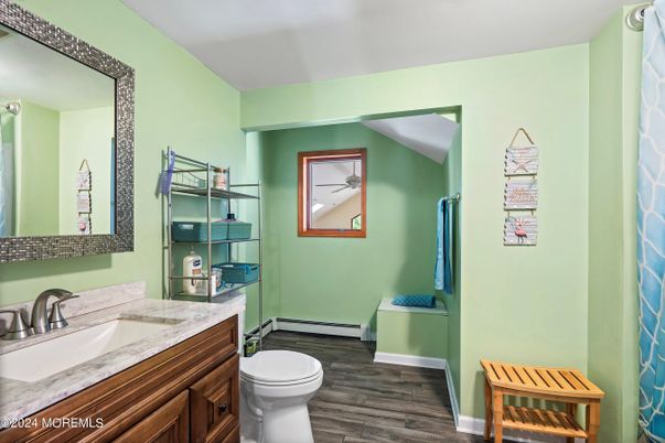 Bathroom, Interior, Wood Texture Flooring