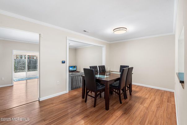 Dining room, Interior, Wood Texture Flooring