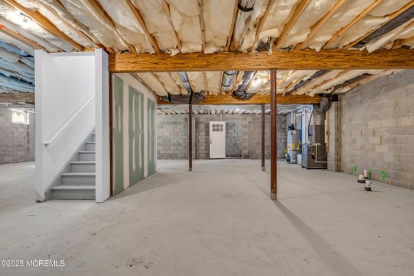 Interior, Stone Walls, Wooden Beams