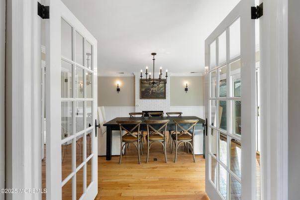 Dining room, Interior, Wood Texture Flooring