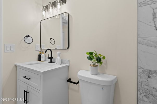 Bathroom, Dual Sink Vanities, Interior, Marble Walls