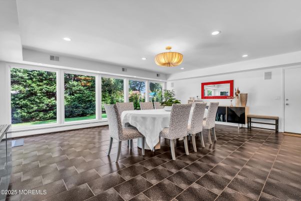 Chandelier, Dining room, Interior, Recessed Lighting