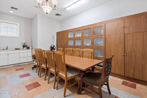 Chandelier, Dining room, Interior, Recessed Lighting