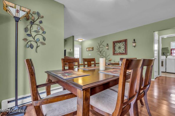Dining room, Interior, Wood Texture Flooring