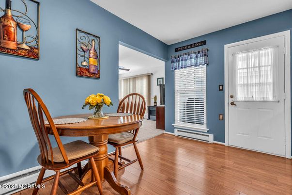 Dining room, Interior, Wood Texture Flooring