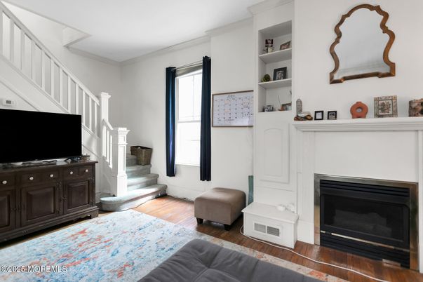 Fireplace, Interior, Wood Texture Flooring