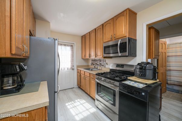 Interior, Kitchen, Wood Texture Flooring