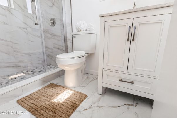 Bathroom, Glass Shower, Interior, Marble, Marble Walls