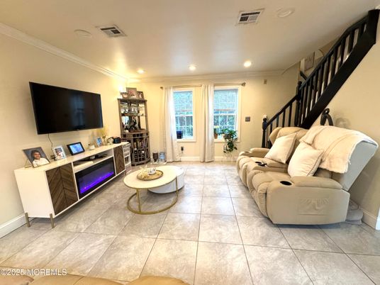 Interior, Living room, Recessed Lighting