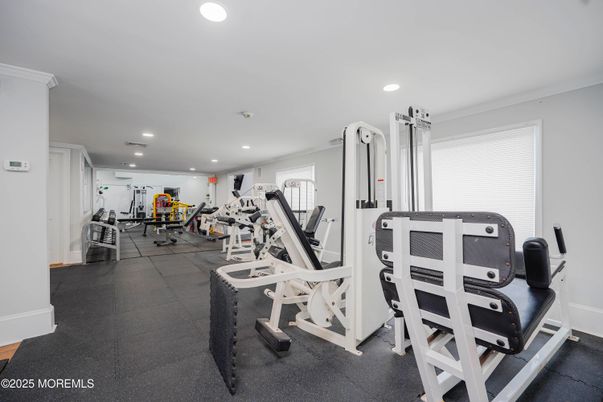 Fitness Equipment, Gym, Interior, Recessed Lighting