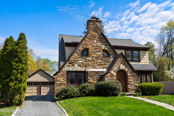 Detached Garage, Exterior, Facade, Brick Facade, Tudor Revival