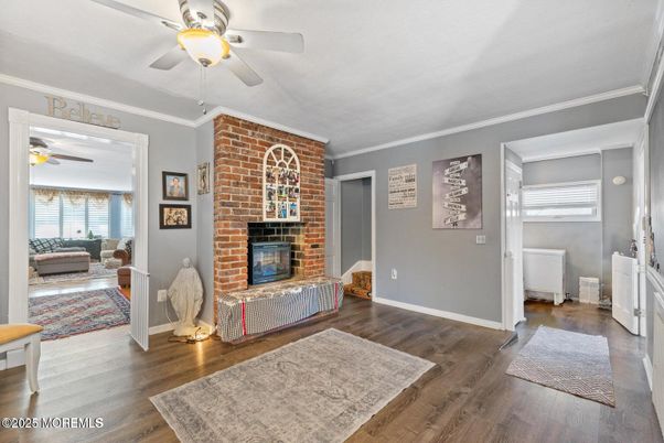 Fireplace, Interior, Stone Walls, Wood Texture Flooring