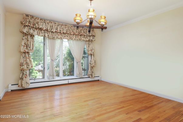 Chandelier, Empty room, Interior, Wood Texture Flooring