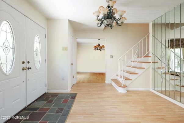 Chandelier, Interior, Wood Texture Flooring