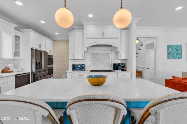 Interior, Kitchen, Pendant Lights, Recessed Lighting, Stainless Steel Appliances