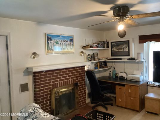 Fireplace, Home Office, Interior