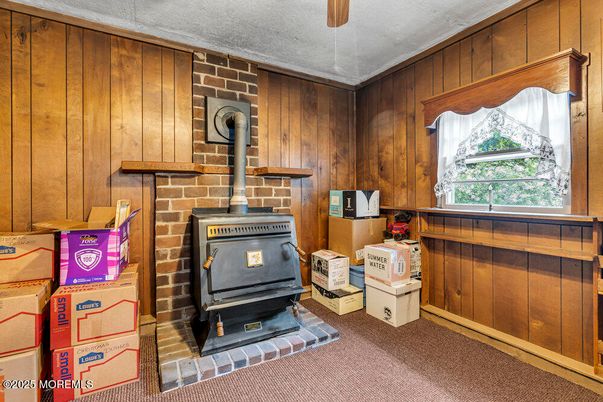 Fireplace, Interior, Wooden Walls