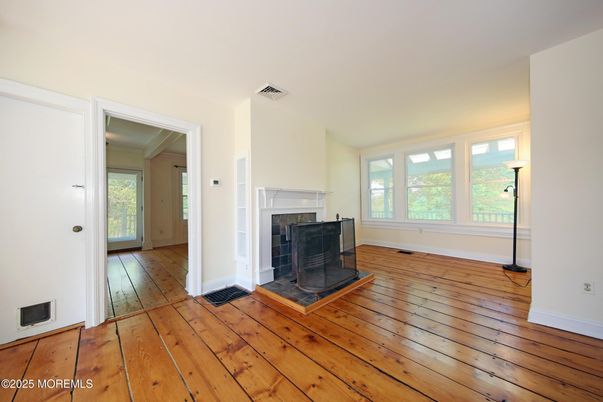 Empty room, Fireplace, Interior, Wood Texture Flooring