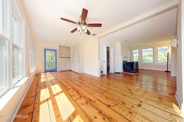 Empty room, Fireplace, Interior, Wood Texture Flooring