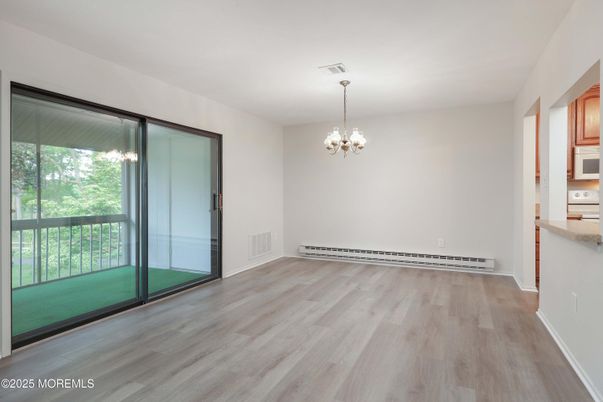 Chandelier, Empty room, Interior, Wood Texture Flooring