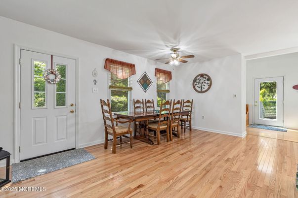 Dining room, Interior, Wood Texture Flooring