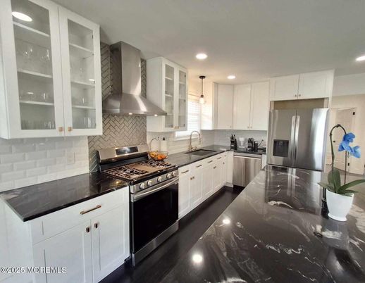Interior, Kitchen, Pendant Lights, Recessed Lighting, Stainless Steel Appliances