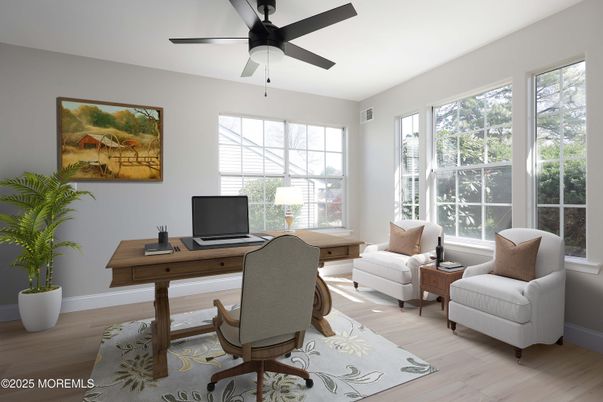Home Office, Interior, Wood Texture Flooring