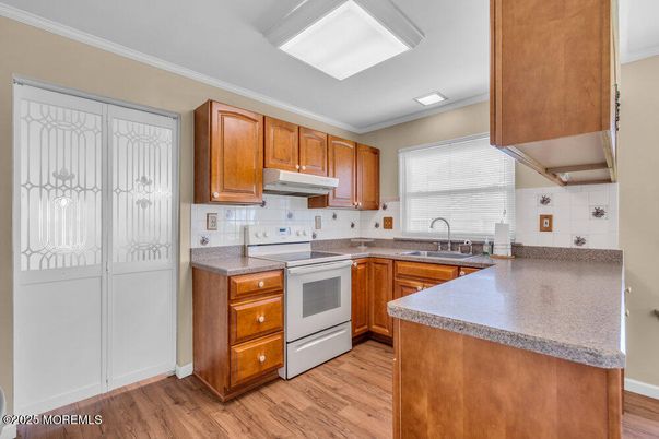 Interior, Kitchen, Wood Texture Flooring